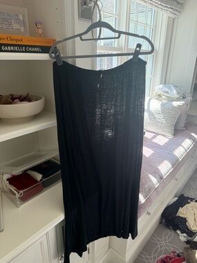 Women’s Black Maxi Skirt with Comfortable Pull-On Waist